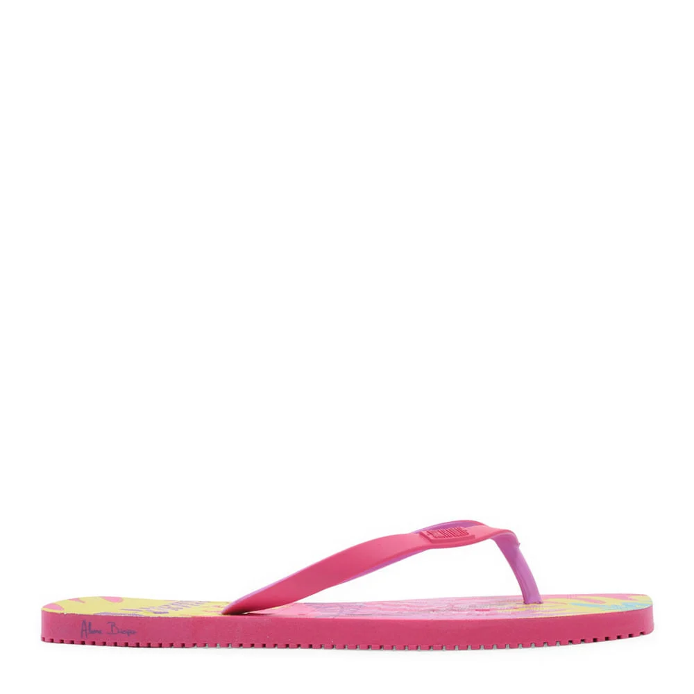 Flip flop borracha rosa neon - vista 1 de 5