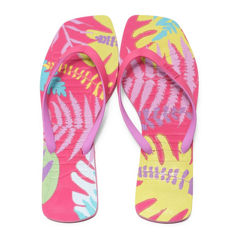 Flip flop borracha rosa neon - vista 2 de 5