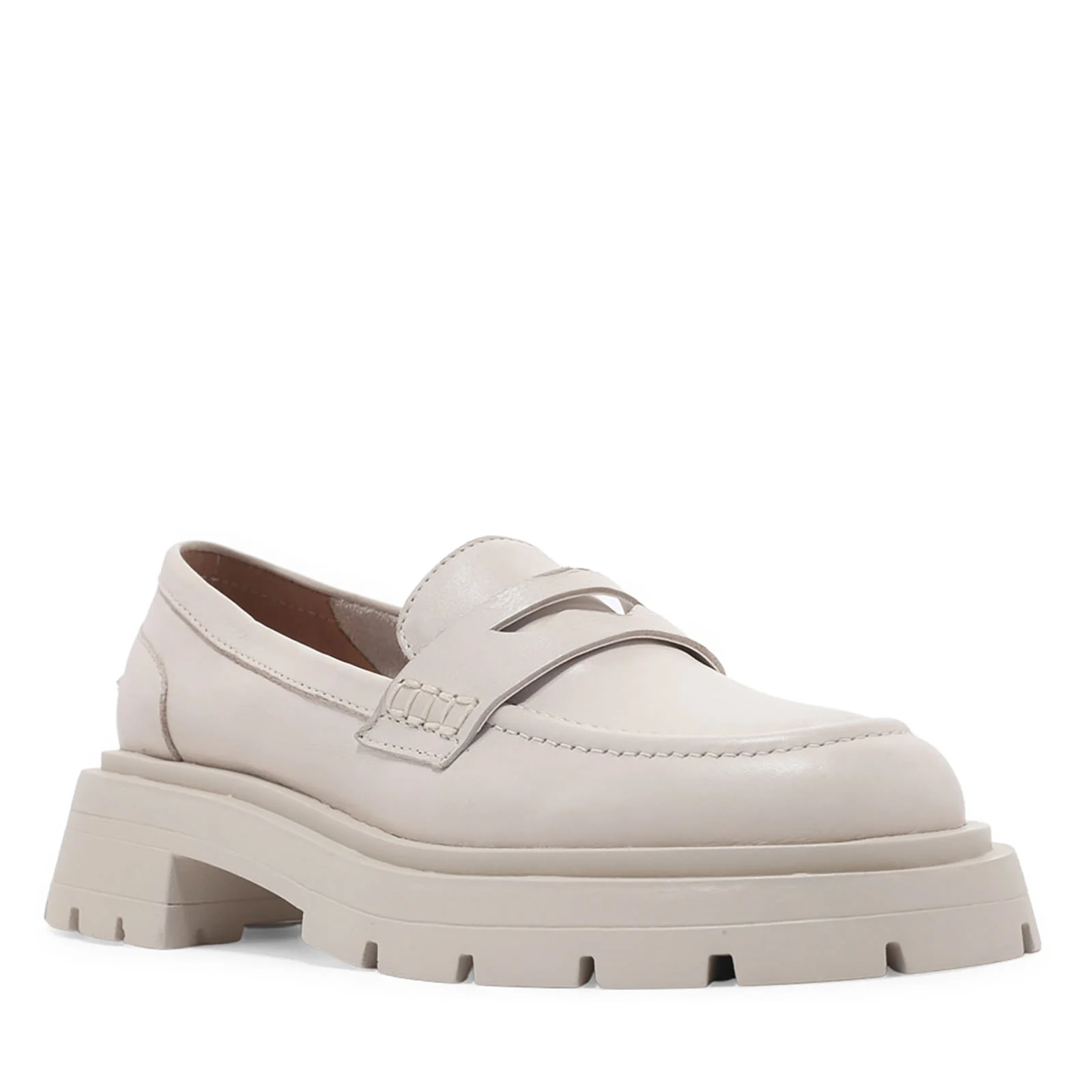 Mocassim Tratorado Nobre Soft Branco Gelo - vista 2 de 4