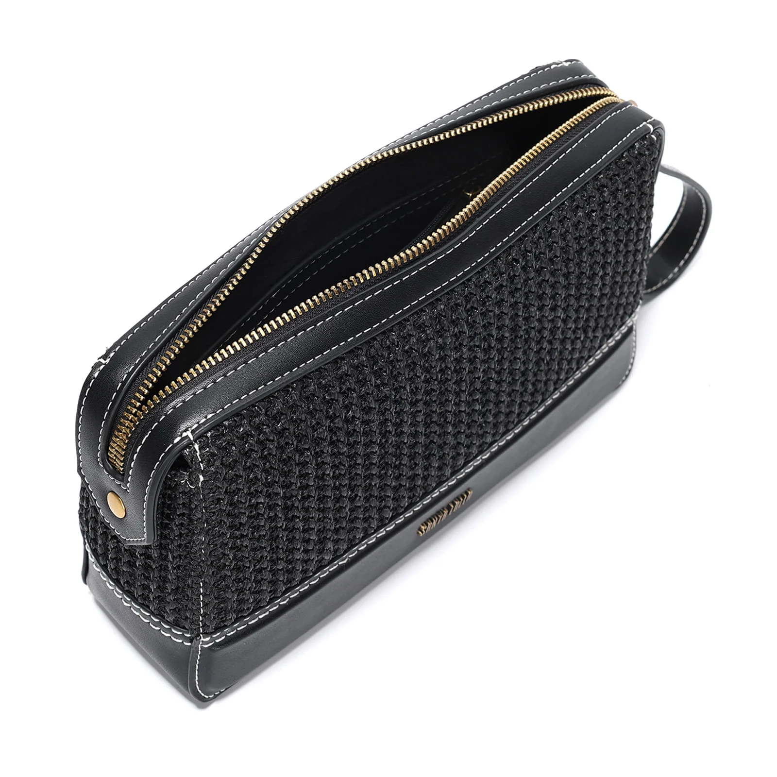 Necessaire Tramado Preto - vista 3 de 3