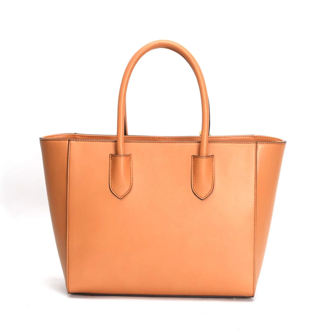 Bolsa Shopper Atanado Lisa Bege Alça de Ombro - vista 6 de 6