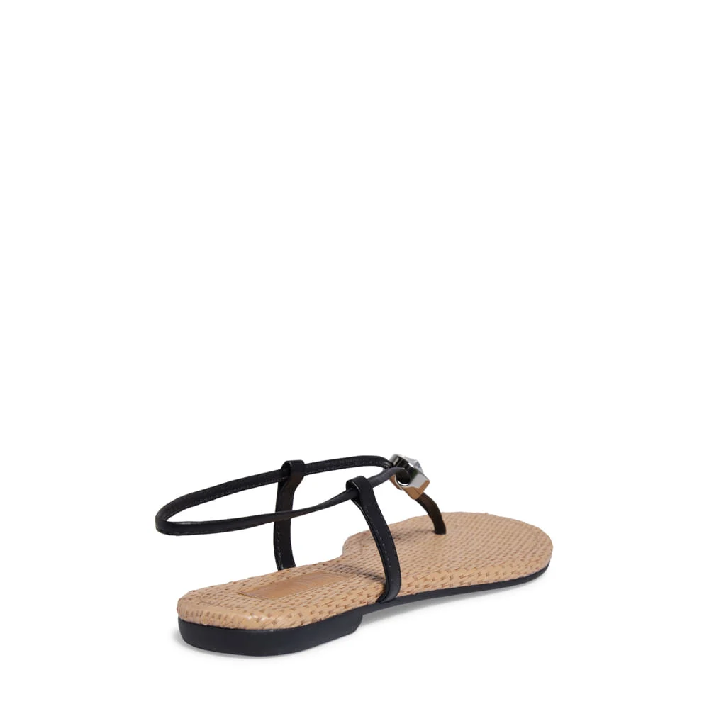 Rasteira Napa Soft Palha Preta - vista 4 de 4