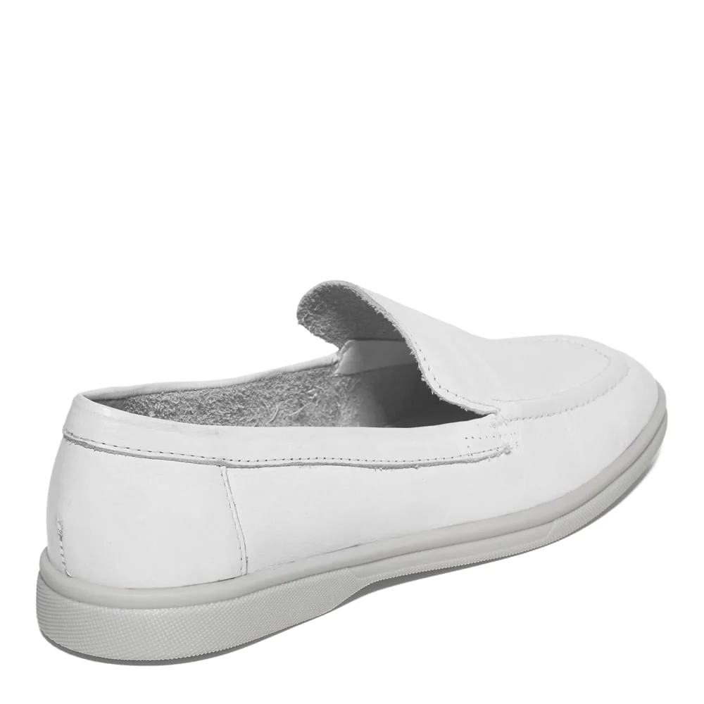 Mocassim Couro Confort Off White - vista 3 de 4