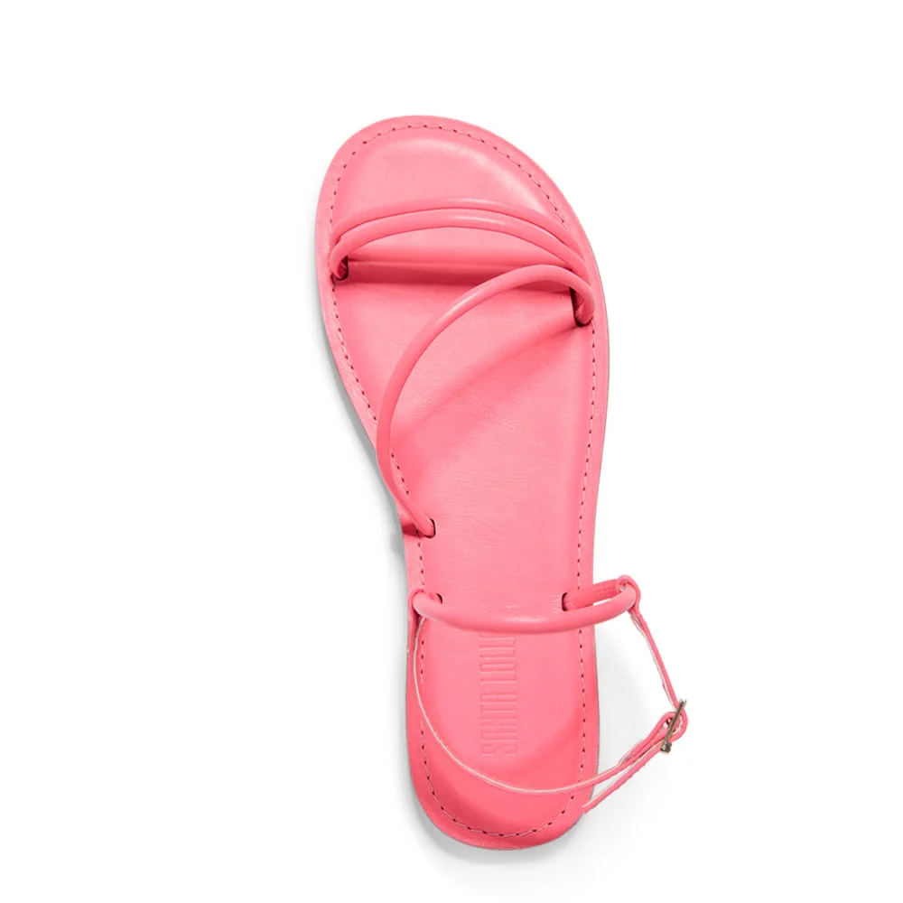 Rasteira Couro Nobre Soft Rosa - vista 3 de 4