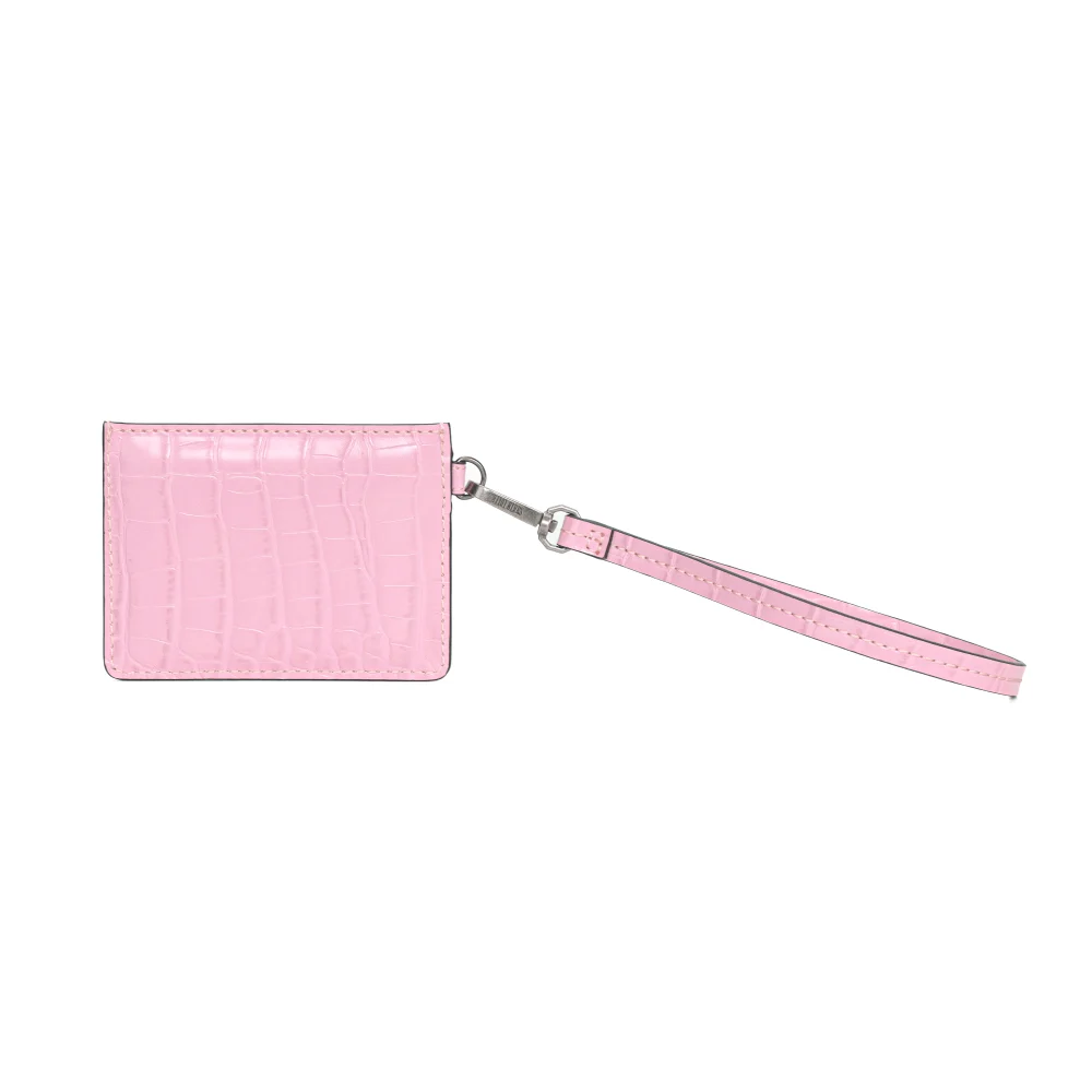 Porta Cartão Rosa Croco - vista 4 de 4