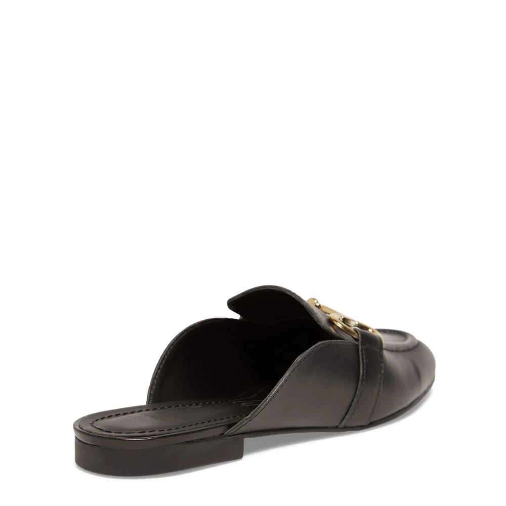 Mocassim Mule Couro Nobre Preto - vista 4 de 4