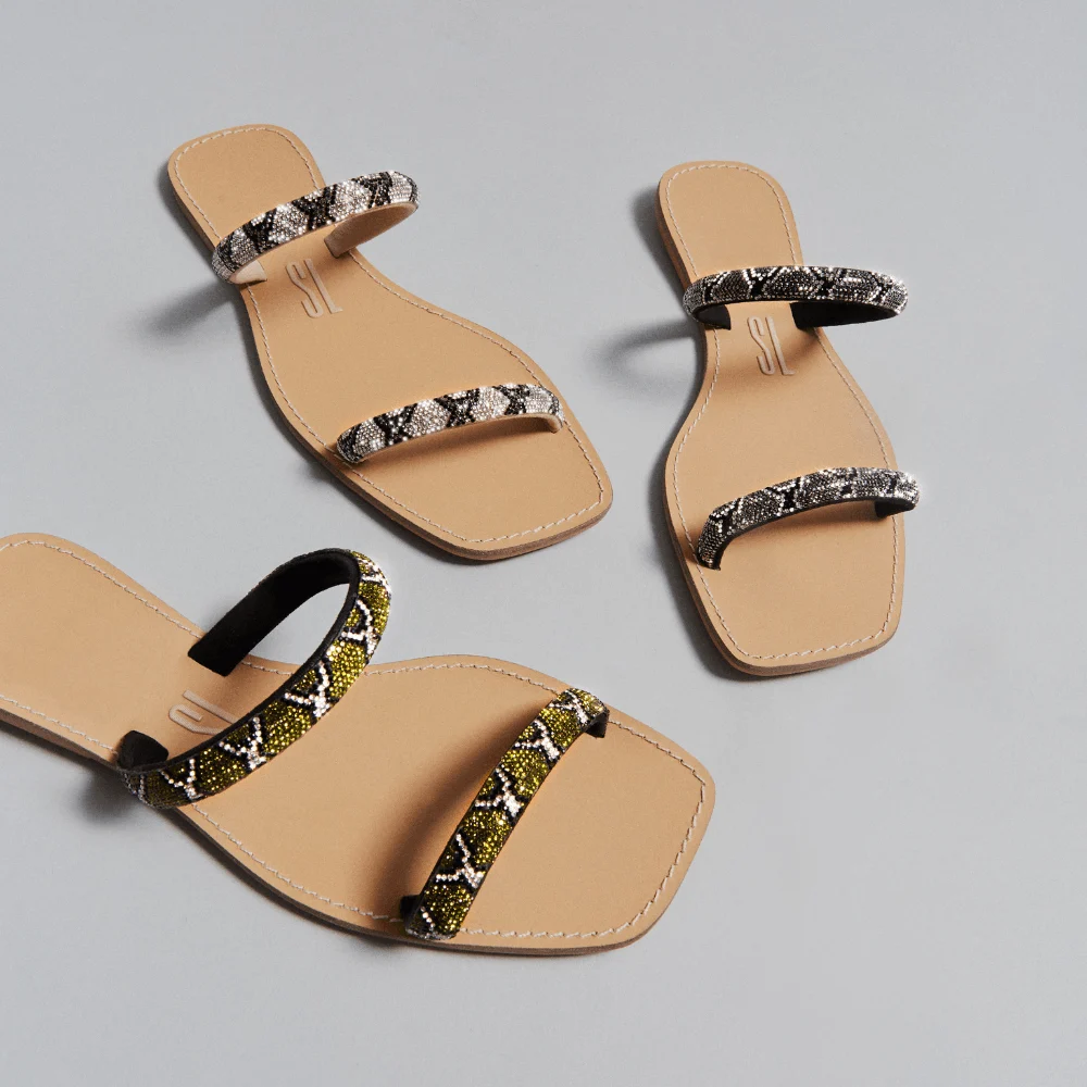 Rasteira Estampada Animal Print Tiras - vista 6 de 6
