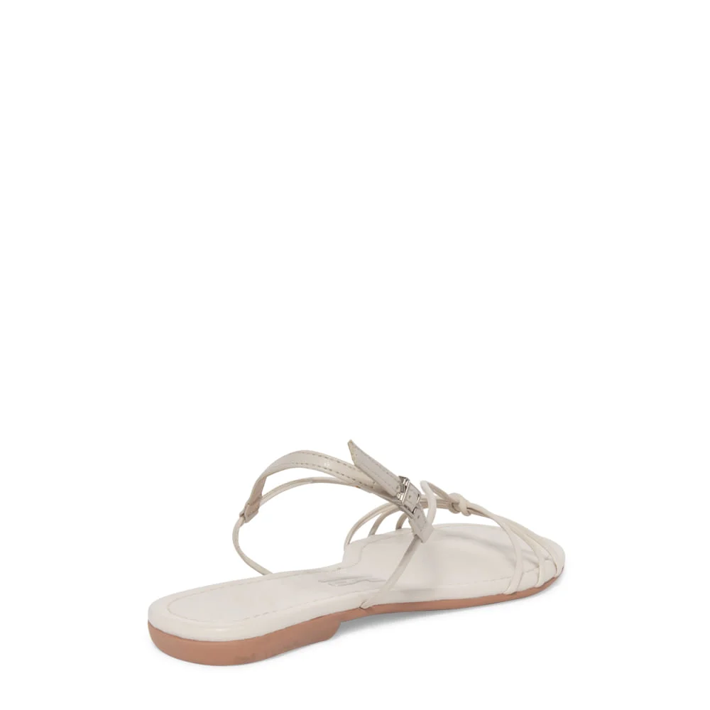 Sandália Rasteira Napa Soft Off White - vista 3 de 4