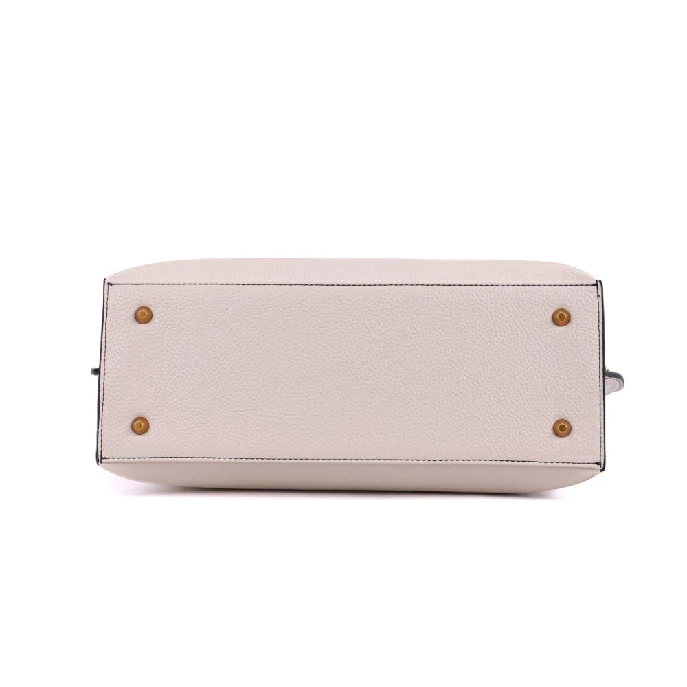Bolsa Shopper Off WhiteTachas Alça De Ombro - vista 6 de 8