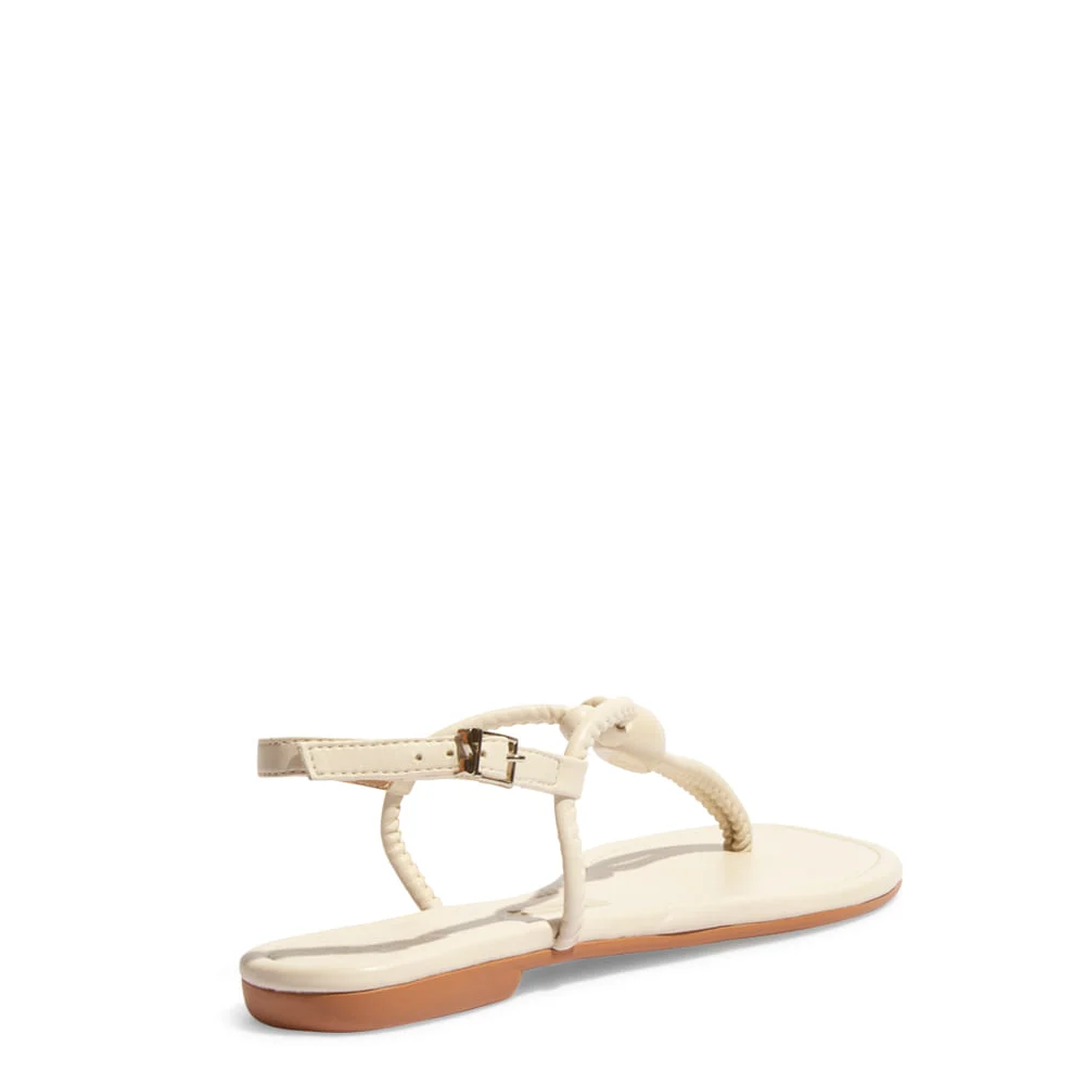 Rasteira Salomé Napa Soft Off White - vista 3 de 4
