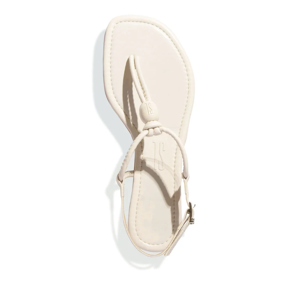 Rasteira Salomé Napa Soft Off White - vista 4 de 4
