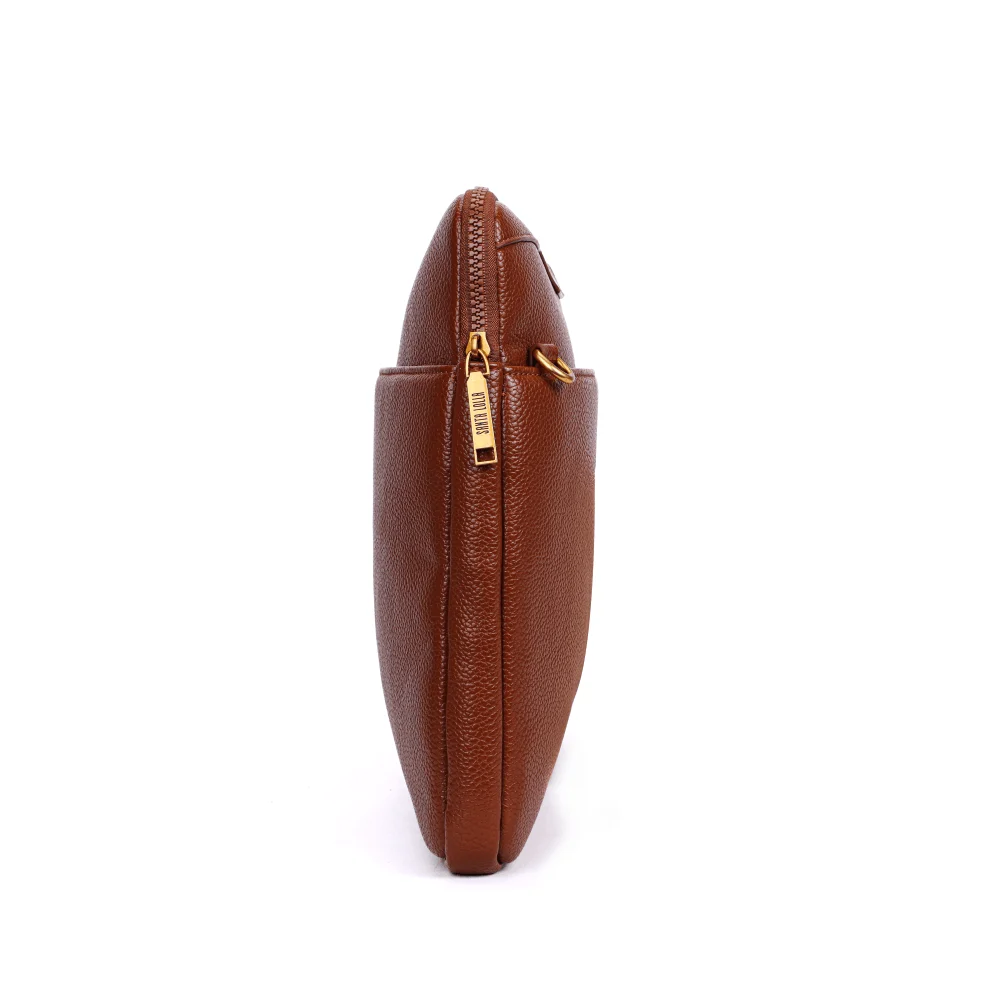 Bolsa Porta Notebook Material Floater Marrom Transversal - vista 3 de 6