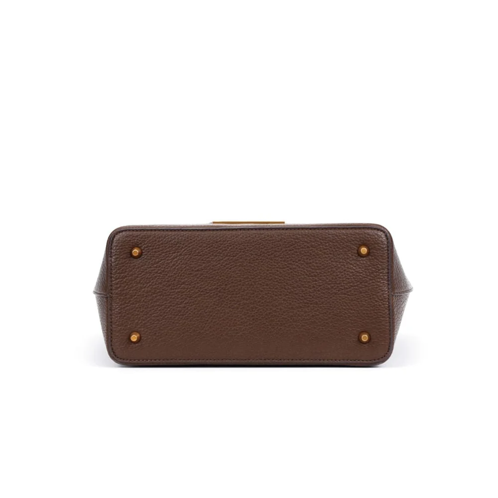 Bolsa Shopper Grande Marrom Alça De Ombro - vista 6 de 8