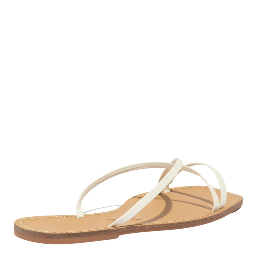 Rasteira Napa Soft Branca Bico Quadrado - vista 4 de 4