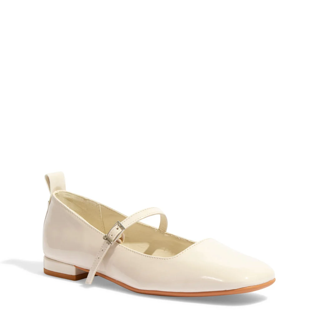 Sapatilha Boneca Verniz Anzeli Off White - vista 2 de 4