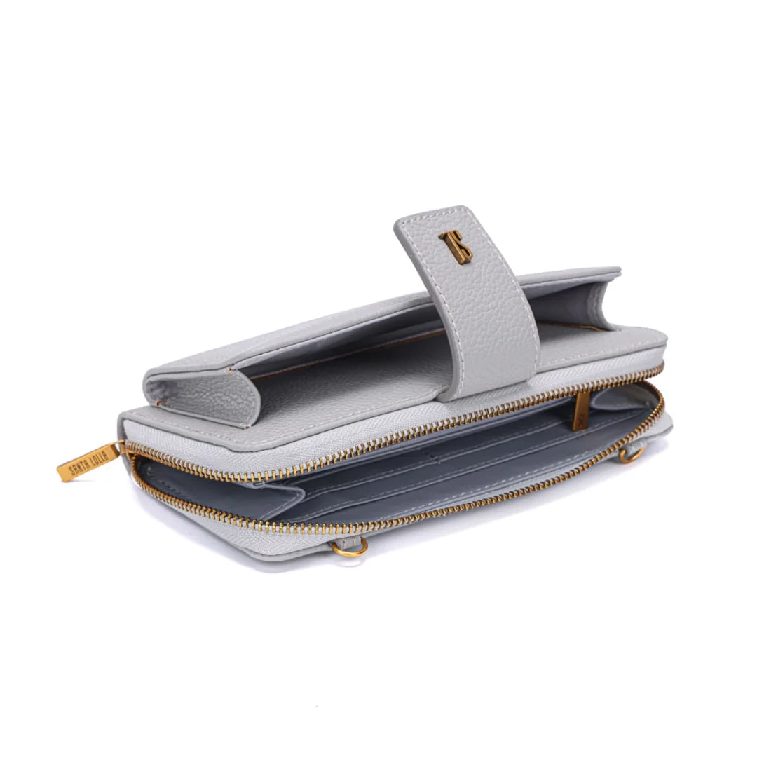 Bolsa Carteira Floater Cinza Alça De Ombro - vista 7 de 7