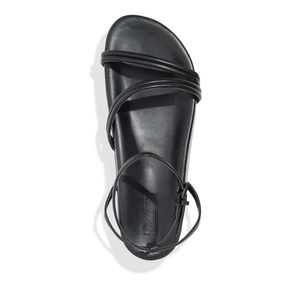 Sandália Papete Napa Soft Preta - vista 4 de 4