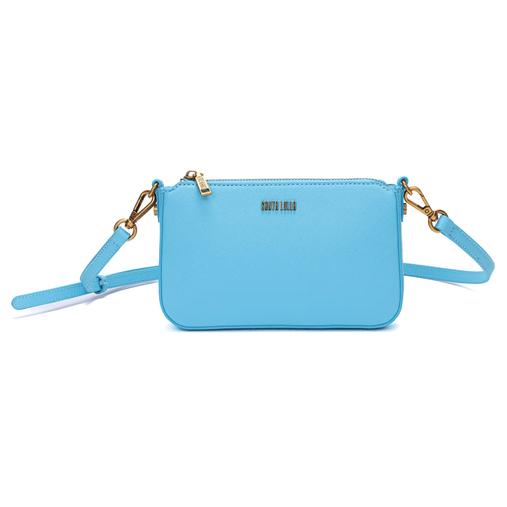 Bolsa Pequena Risco Azul Claro Alça Transversal - vista 1 de 5