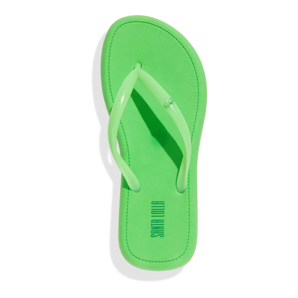 Chinelo Flip Flop  Borracha Verde - vista 3 de 4