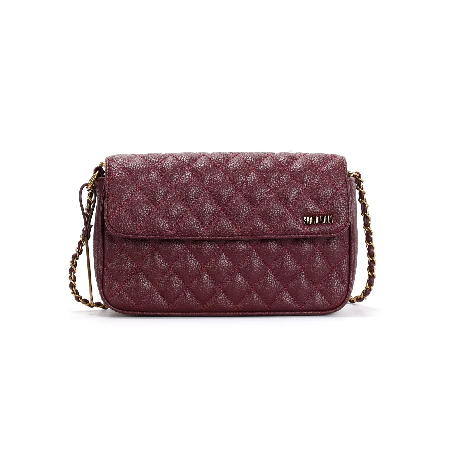 Bolsa Floater Bordô Matelassê Alça Transversal - vista 1 de 3