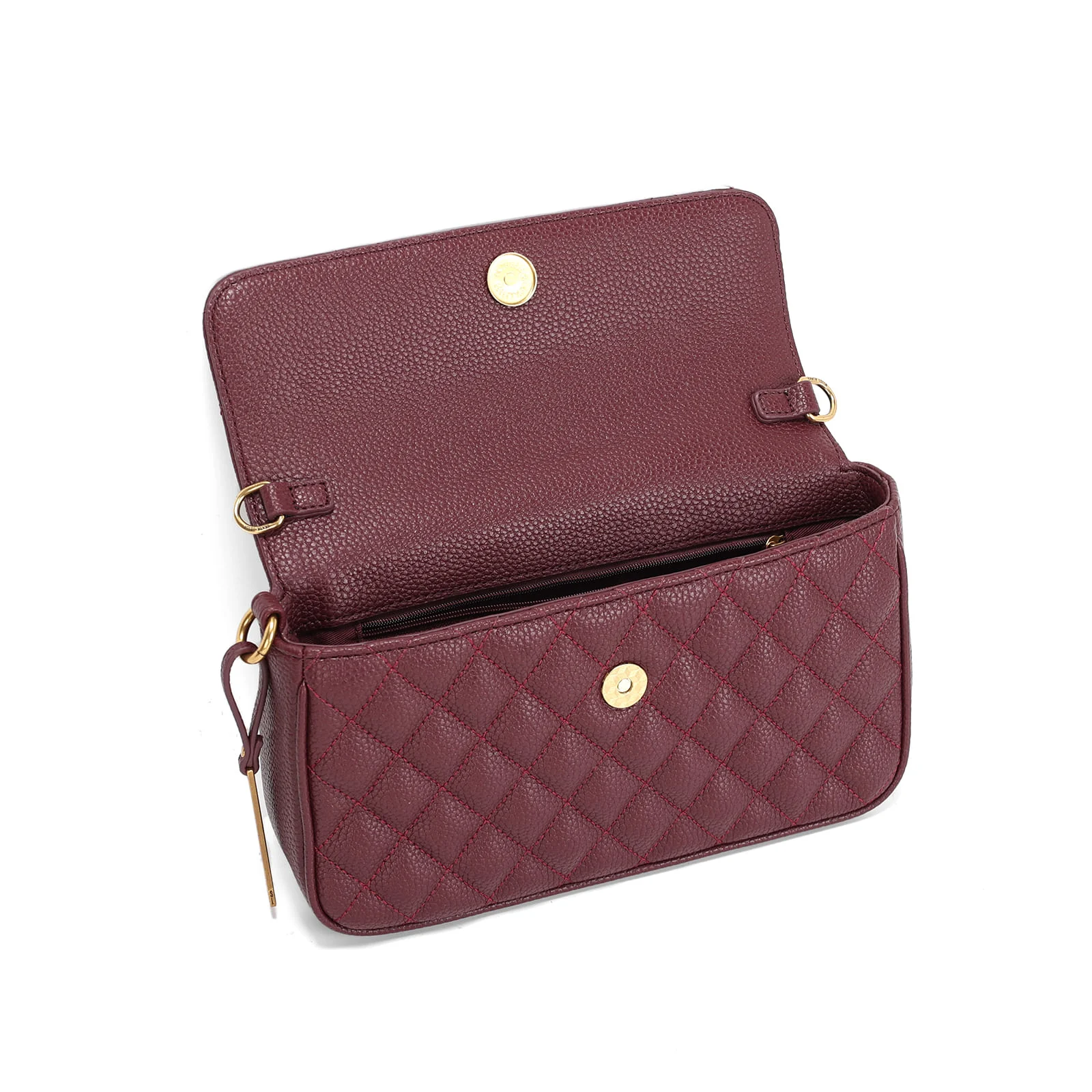Bolsa Floater Bordô Matelassê Alça Transversal - vista 3 de 3