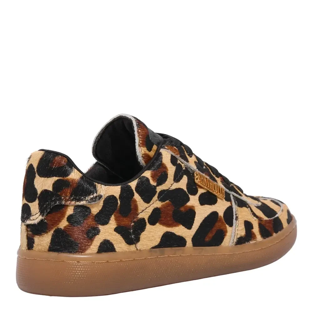 Tênis Couro Estampa Animal Print Onça - vista 3 de 4