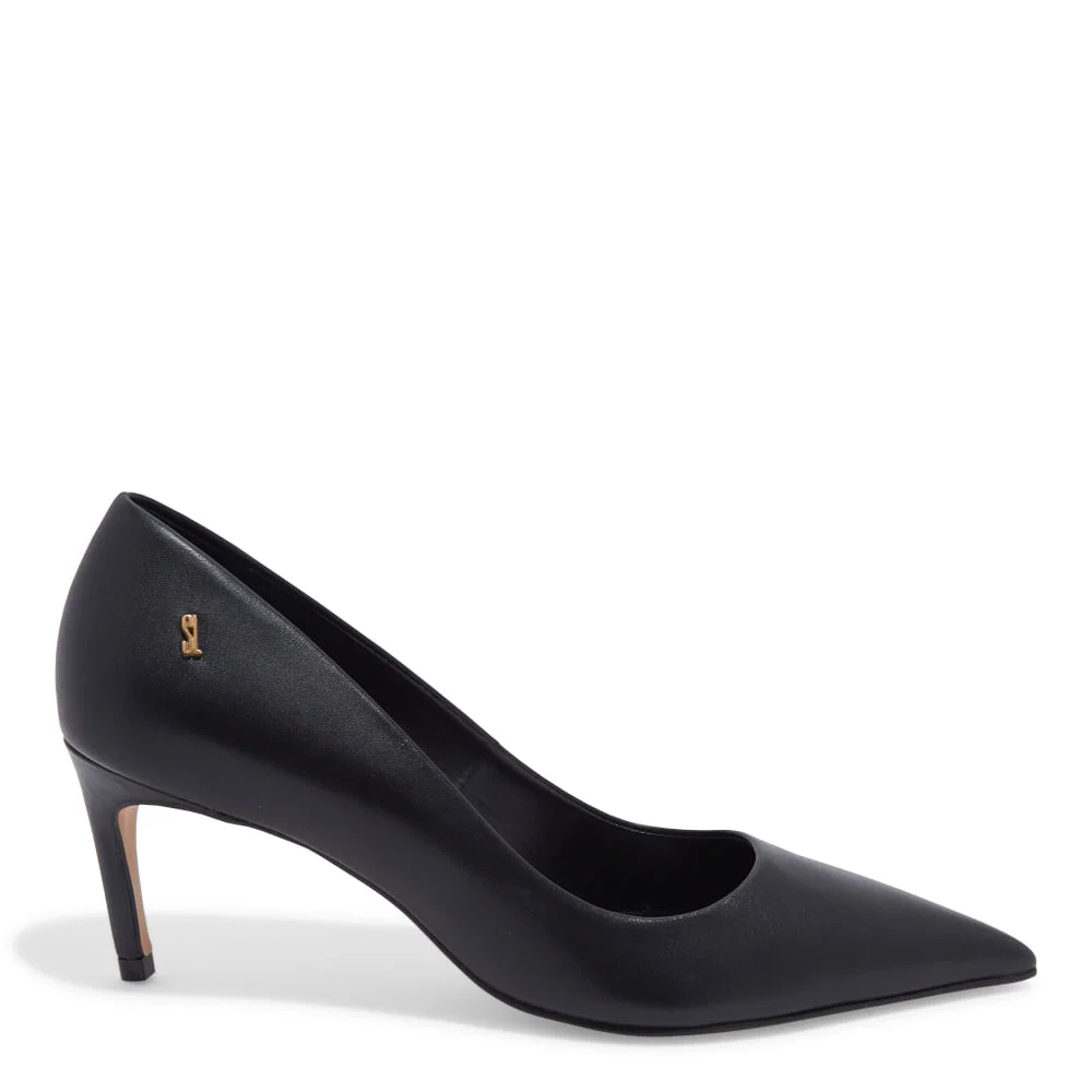 Scarpin Couro Confort Preto 2 - vista 1 de 3