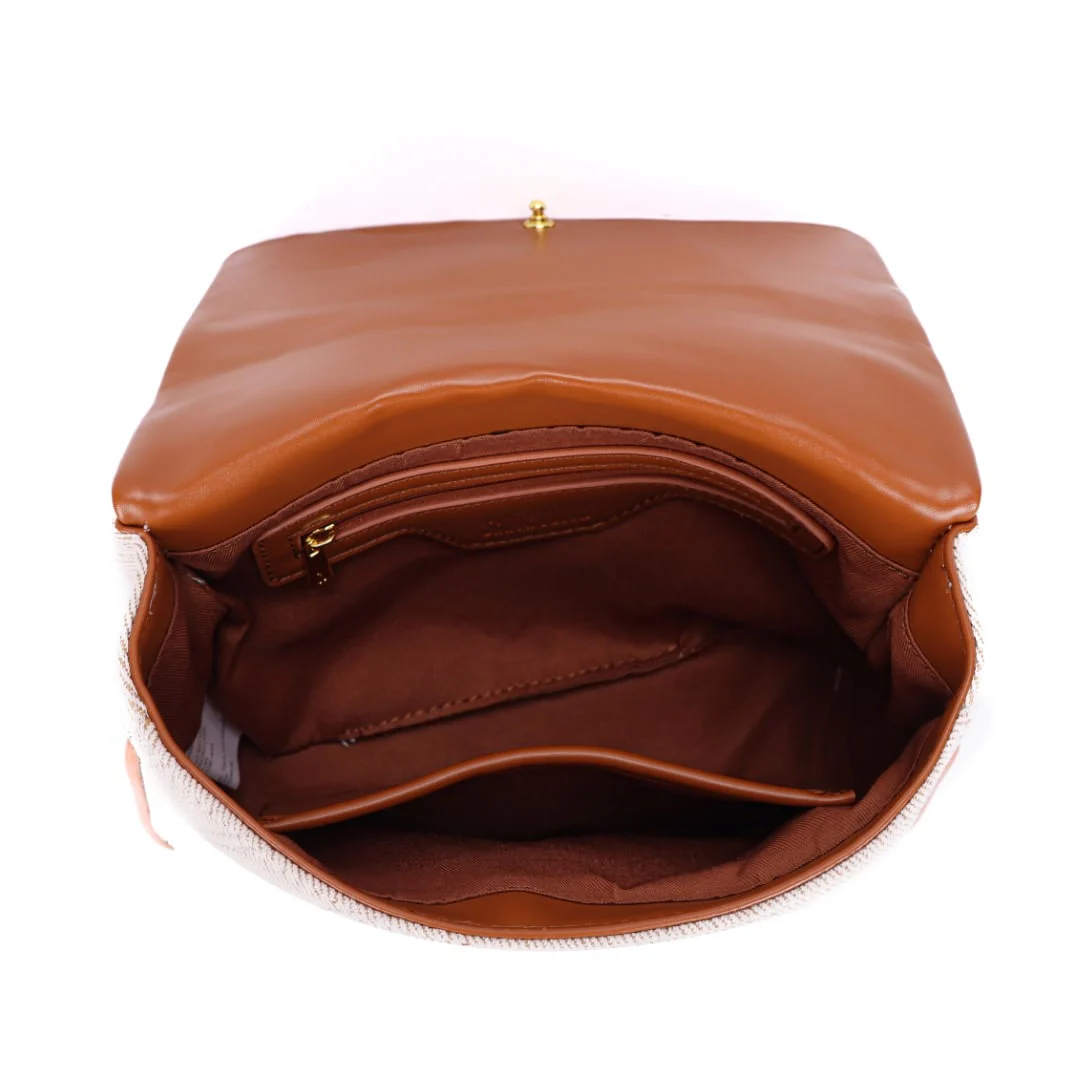 Bolsa Tramado Safari Alça Transversal Metalizada - vista 6 de 7
