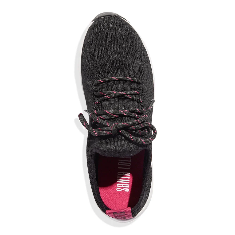 Tênis Knit Preto - vista 3 de 4