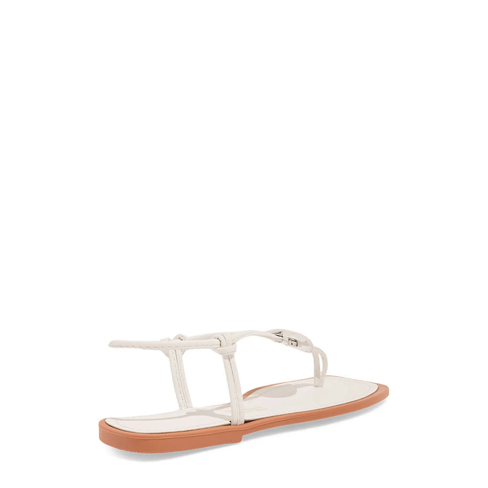 Rasteira Napa Soft Branca Bico Quadrado - vista 5 de 5
