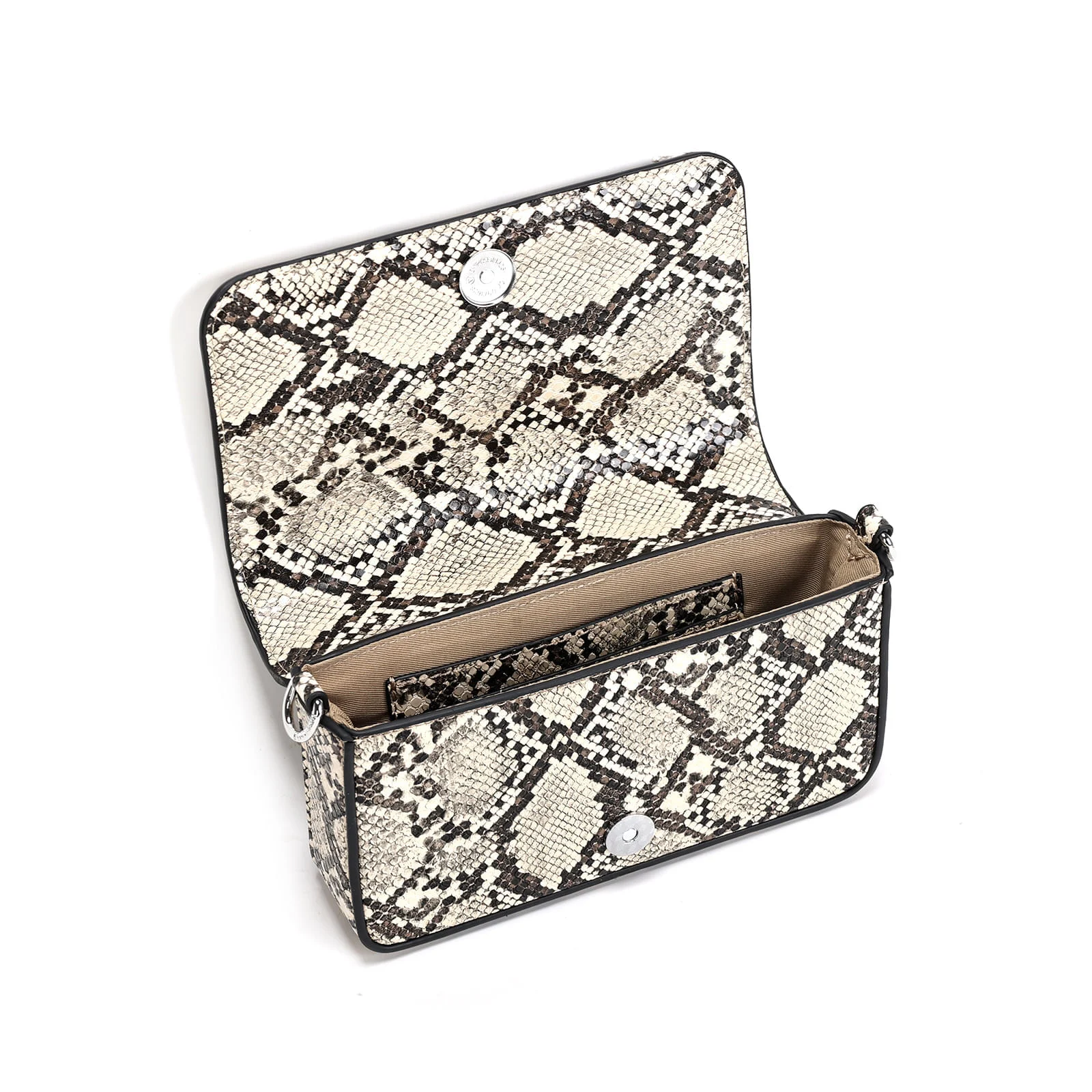 Bolsa Pequena Estampa Animal Print Cobra Duas Alças - vista 4 de 4