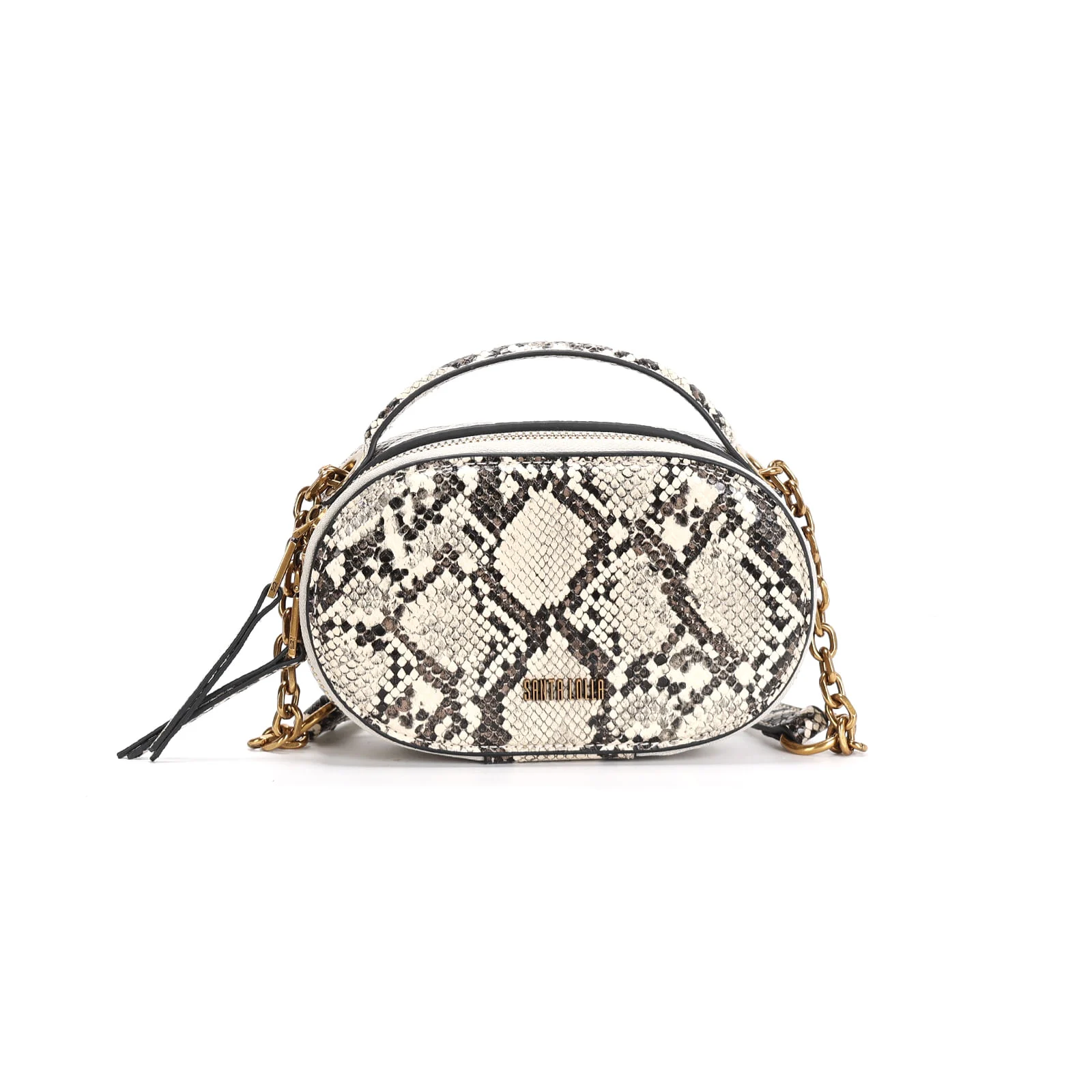 Bolsa Pequena Soft Estampa Animal Print Cobra Duas Alças - vista 1 de 3