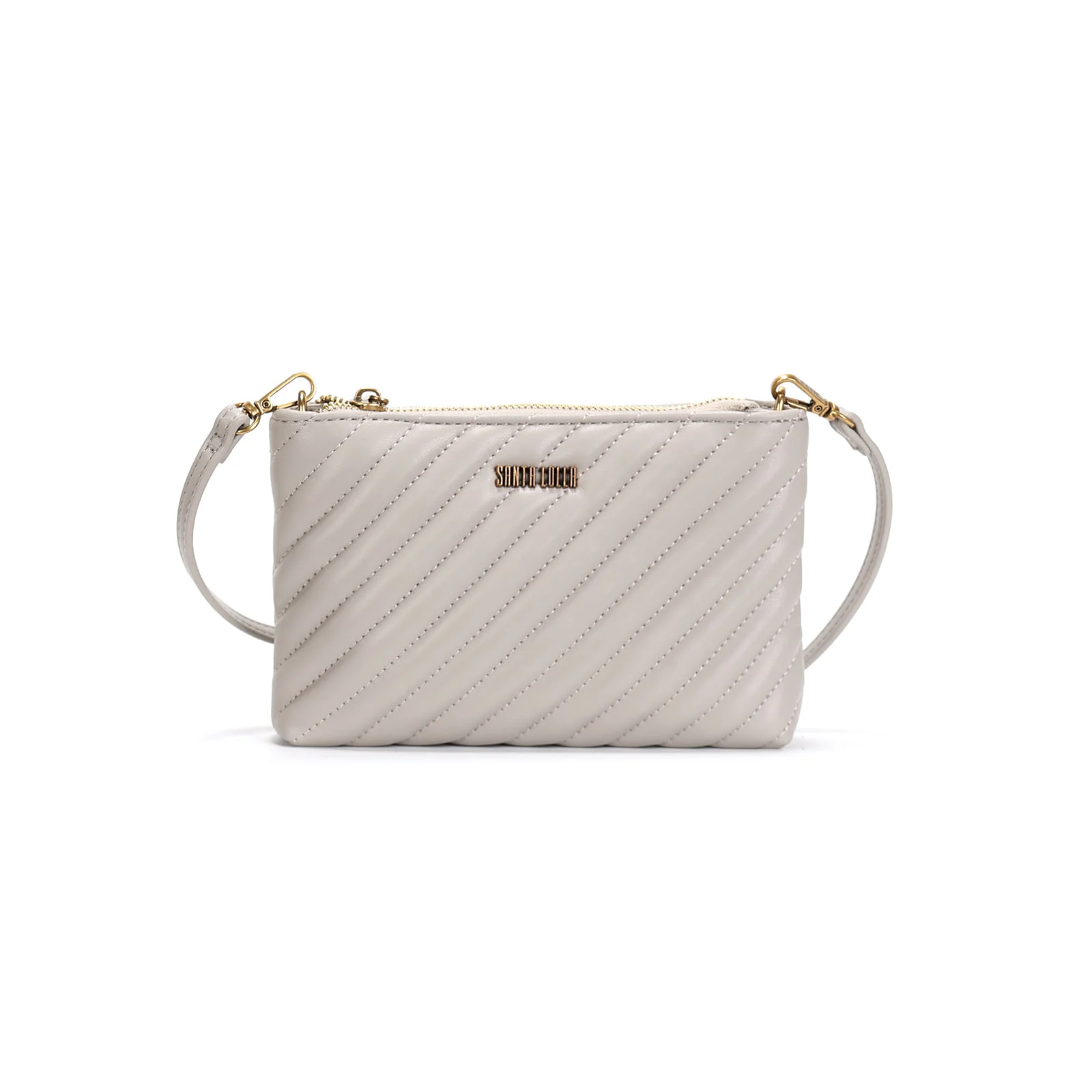 Bolsa Pequena Soft Cinza Alça Transversal - vista 1 de 3