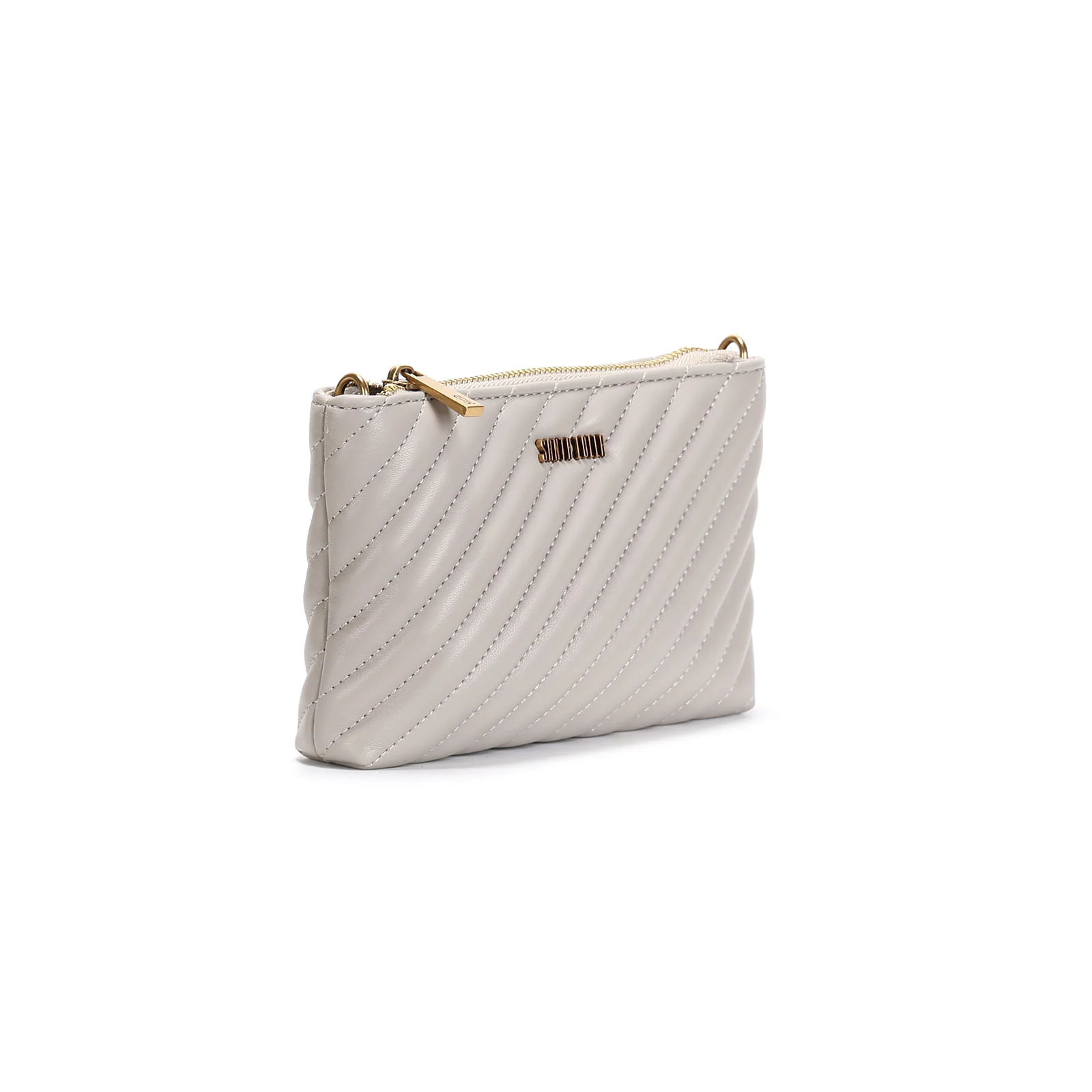 Bolsa Pequena Soft Cinza Alça Transversal - vista 2 de 3